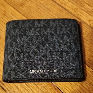 Michael Kors Blue and Black Card Holder
